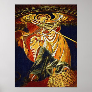 Póster Arcángel Michael gótico, iglesia de Kaiser Wilhelm