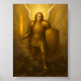 Póster Arcángel Michael - Protector divino de la luz