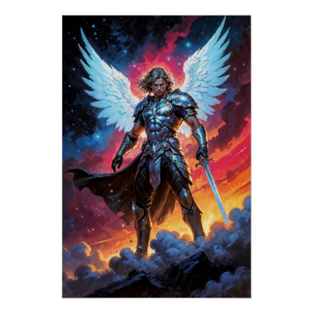 Póster Arcángel Miguel Gloryblade (Anverso)