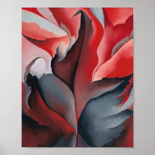 Póster Arce rojo en Lake George Georgia O'Keeffe
