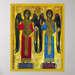 Póster Archangel Angel Michael y Gabriel Icon Poster