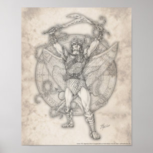 Póster Archangel Camael Print