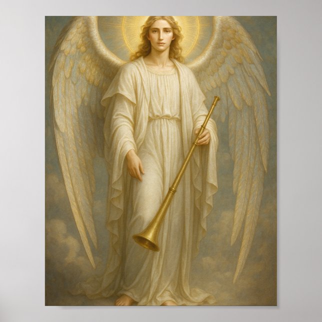 Póster Archangel Gabriel - Divino Mensajero de la Luz (Frente)