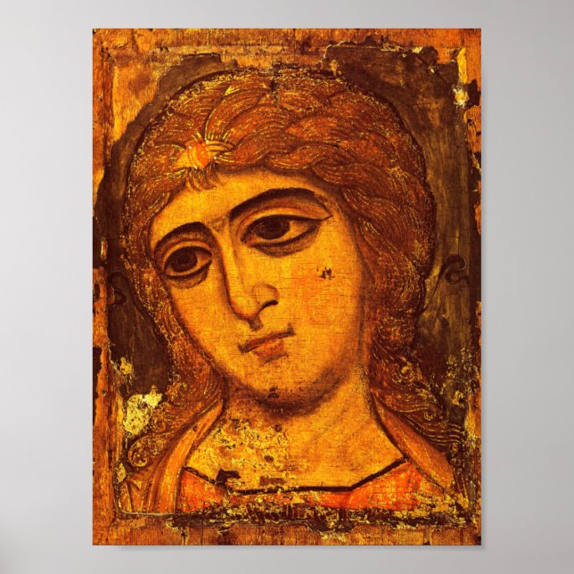 Póster Archangel Gabriel Old Russian Angel Icon Byzantine (Frente)