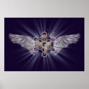 Póster Archangel Metatron - Cubo de Metatron