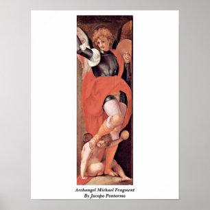 Póster Archangel Michael Fragment De Jacopo Pontormo