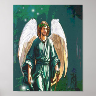 Póster Archangel Raphael Angel of Healing Wall Art Print