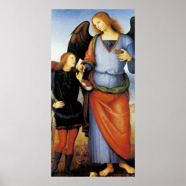 Póster Archangel Raphael con Tobias (Frente)
