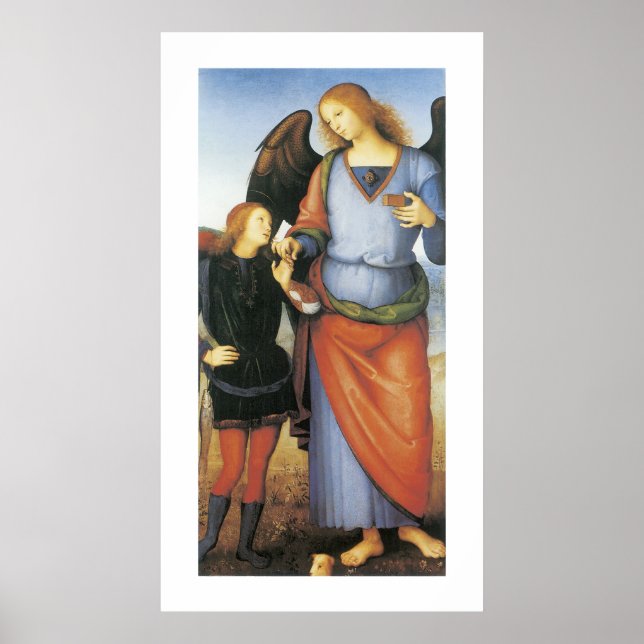 Póster Archangel Raphael con Tobias (Frente)