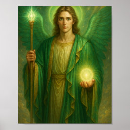 Póster Archangel Raphael - Divino Sanador de la Luz