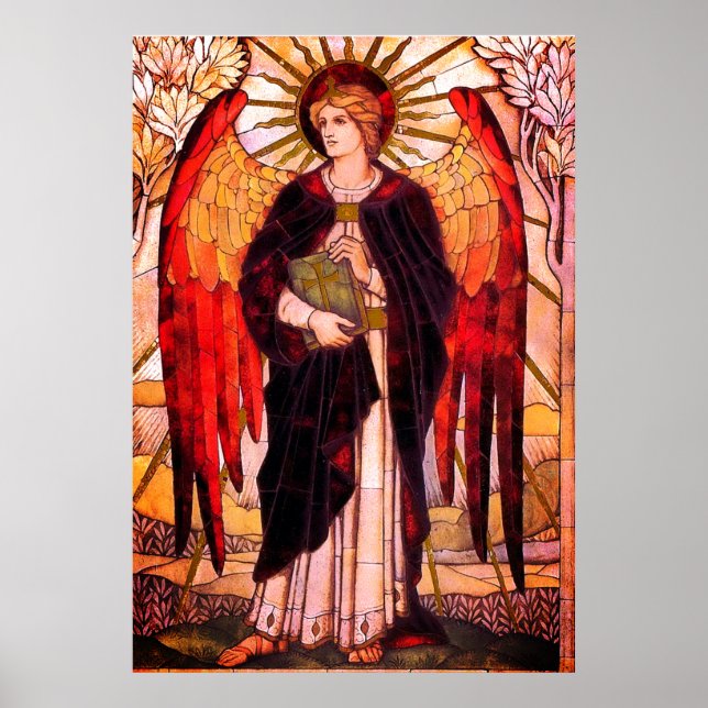 Póster Archangel Uriel Christian Art (Frente)
