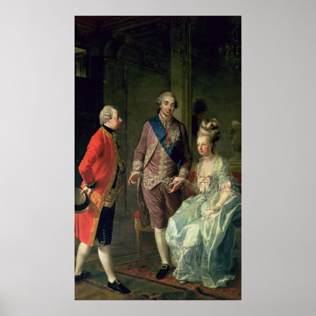 Póster Archduke Maximilian Franz visitando Marie (Frente)