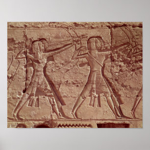 Póster Archers, detalle de la caza de Ramesses III