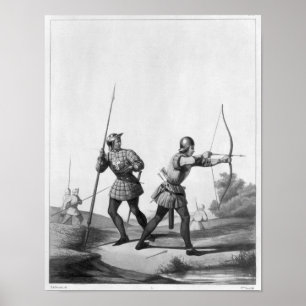 Póster Archers libres durante el reinado de Louis XI