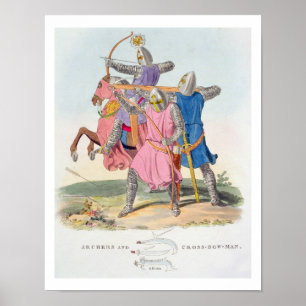 Póster Archers y un travesero, 1312, de 'Ar Antiguo