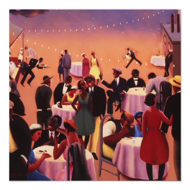 Póster Archibald Motley  Art Deco Glossy (Anverso)