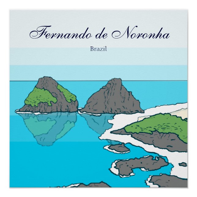 Póster Archipiélago de Fernando de Noronha (Anverso)
