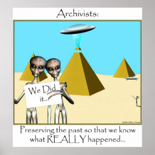 Póster Archivists - Preserving the Past (Aliens)