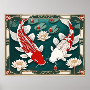 Póster Archivo de carga de Koi Imprimir