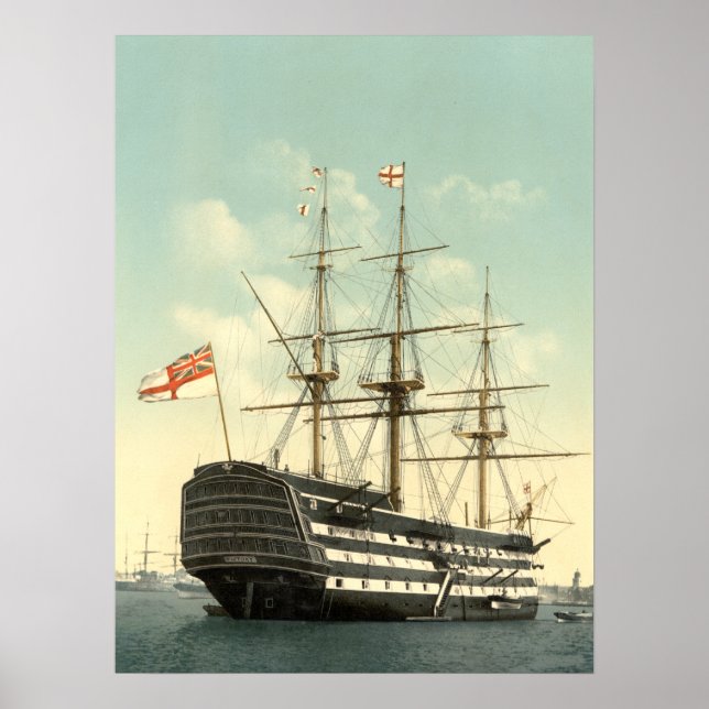 Póster Archivo de Nelson en HMS Victory (Frente)