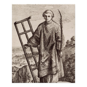 Póster archivo del santo patrón Lorenzo