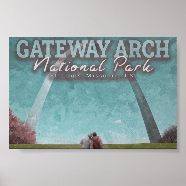 PÓSTER ARCHIVO GATEWAY - ST LOUIS MISSOURI (Frente)