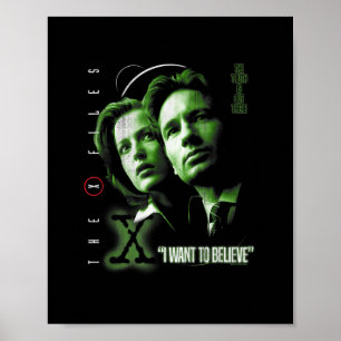 Póster Archivos X que quiero creer