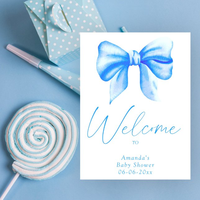 Póster Arco azul - bienvenido fiesta de ducha bebé (Subido por el creador)