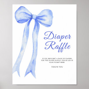 Póster Arco azul - poster de rifa de pañales
