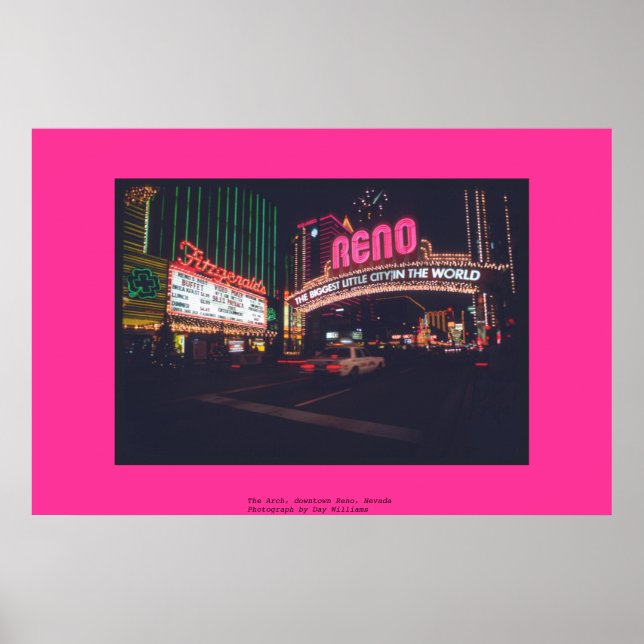 Póster Arco, centro de Reno, Nevada (Frente)