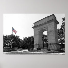 Póster Arco conmemorativo y bandera de Rosedale, Kansas C