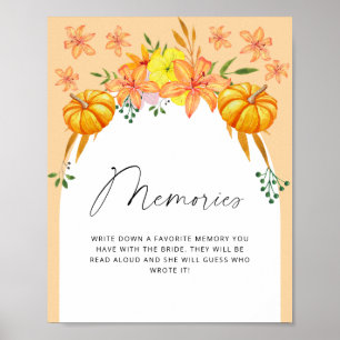 Póster Arco de caída - recuerdos con la novia