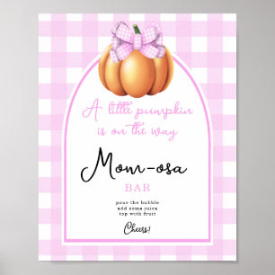Póster Arco de calabaza para baby shower Momosa Bar