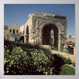 Póster Arco de cuatro terminales de Marco Aurelius y de