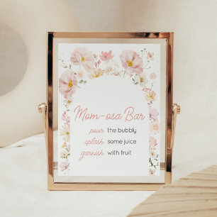 Póster Arco de flores silvestres Baby in Bloom Mamá Osa S
