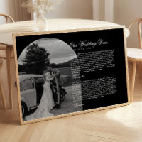 Arco de foto de juramento de boda de escritura mod