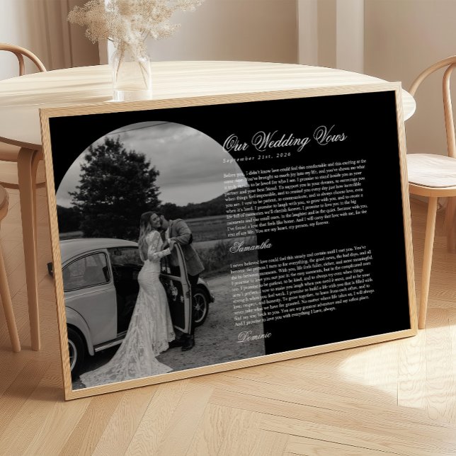 Póster Arco de foto de juramento de boda de escritura mod (Subido por el creador)