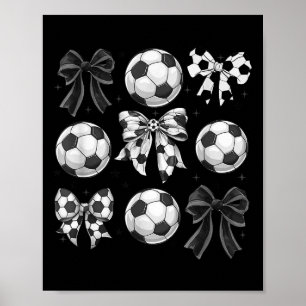 Póster Arco de fútbol retro, día de partido, mamá fútbol
