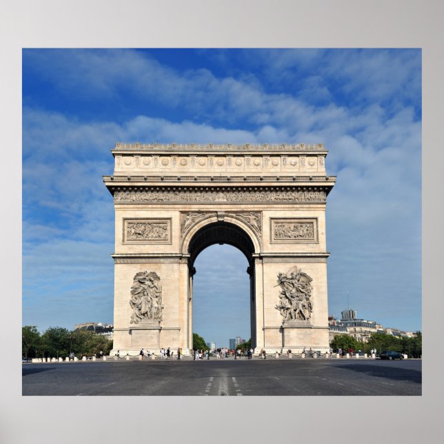 Póster Arco de la Puerta de París de Triomphe (Frente)
