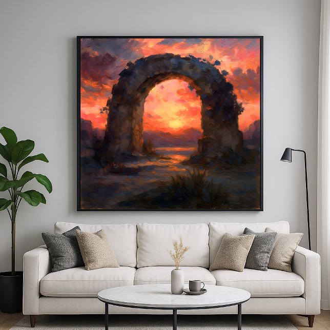 Póster Arco de la puesta del sol - Paintero estilo Art (Subido por el creador)