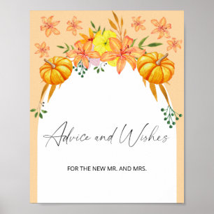 Póster Arco de otoño - consejos y deseos para el Poster d