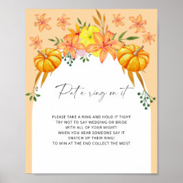 Póster Arco de otoño - pon un anillo en el juego