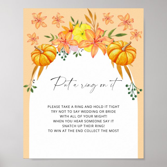 Póster Arco de otoño - pon un anillo en el juego (Frente)