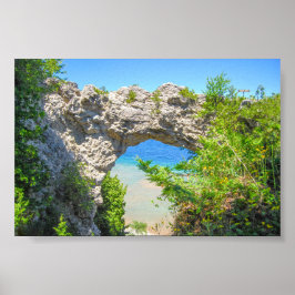 Póster Arco de Roca en la Isla Mackinac, Michigan