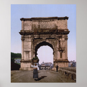 Póster Arco de Titus, Roma (1900)