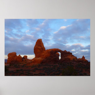 Póster Arco de torres al amanecer en el Parque Nacional d