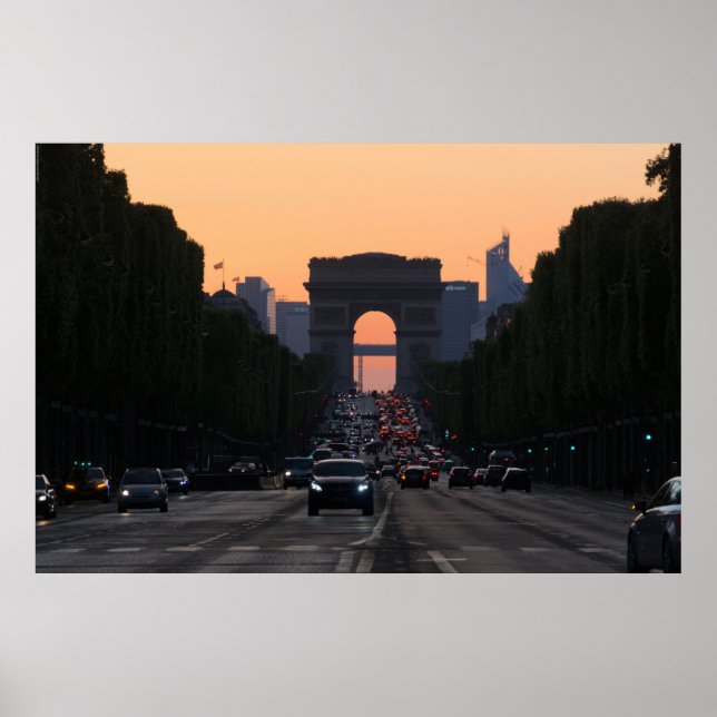Póster Arco de Triunfo - París - Campos Elíseos L'Arc (Frente)