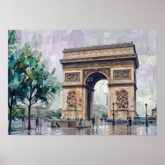 Póster Arco de Triunfo, París, Francia