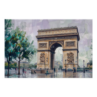 Póster Arco de Triunfo, París, Francia