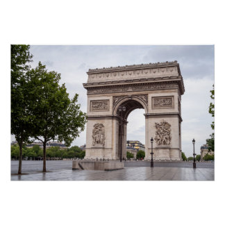 Póster Arco de Triunfo París Francia Monumento